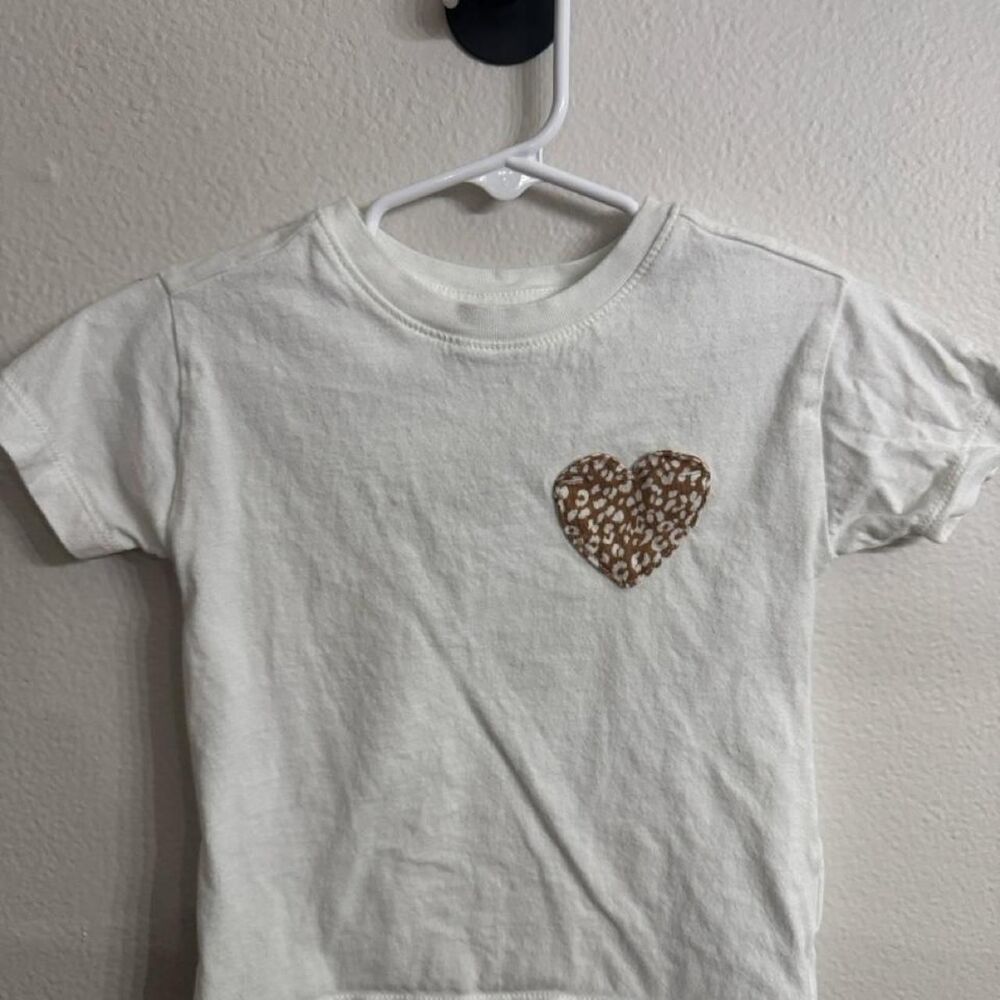 Old-navy Girl's White and Cream T-shirt